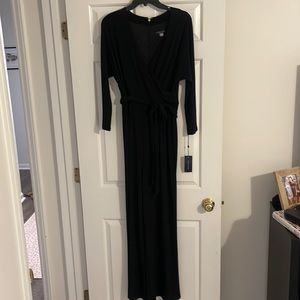Tommy Hilfiger black long sleeve jumpsuit